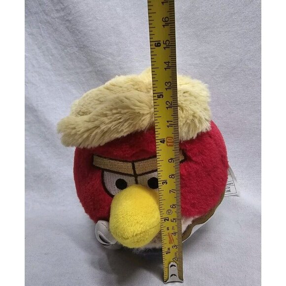 Angry Birds Star Wars Plush Luke Skywalker Red Stuffed Animal Bird Toy 5" - Picture 4 of 4